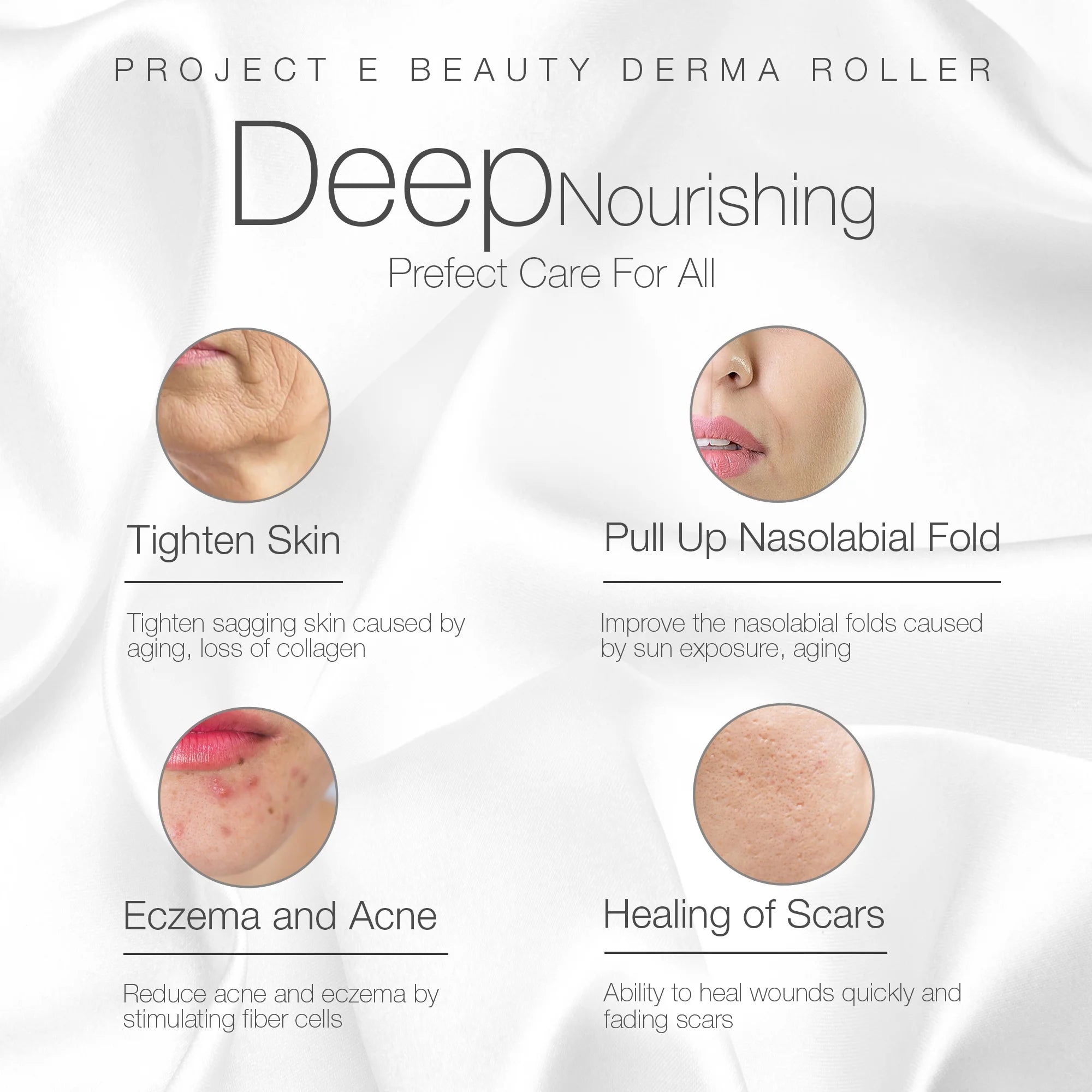 Derma Roller | 540 Titanium Microneedles | Facial & Body Skincare Tool | for Smoother Skin