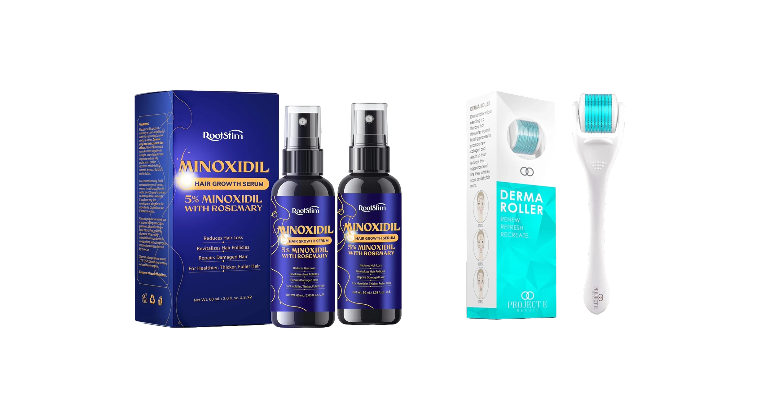 Advanced Growth Kit - Minoxidil and Dermaroller